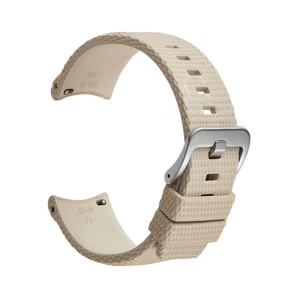 New Curved End Rubber Watch Bands 20mm, Military Watch Strap 21mm 22mm, FKM Watch Straps for Omega Swatch Men