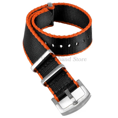 18mm 20mm 22mm Soft Nylon Strap Military Watchband for Samsung Galaxy Nylon Strap for Omega Seamaster 007