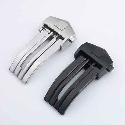 Cinturino per orologio in gomma traspirante, 20/22 mm, per TAG Heuer F1 CAZ201 WAZ2113 CAZ1010, cinturino con fibbia pieghevole in acciaio