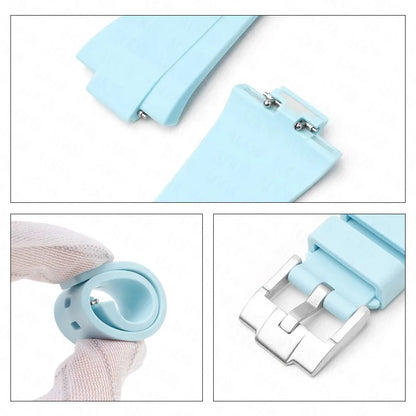 Bracelet en Silicone pour Tissot PRX, série 35MM/40MM, pour hommes et femmes, décontracté, mode, bracelet en caoutchouc de remplacement + outils à dégagement rapide