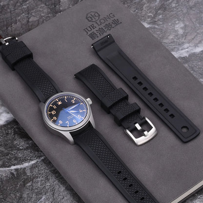 Bracelets de montre FKM de qualité supérieure, 20mm 22mm, à dégagement rapide, en caoutchouc fluoré, nouveau Design, unisexe, ceintures de plongée étanches