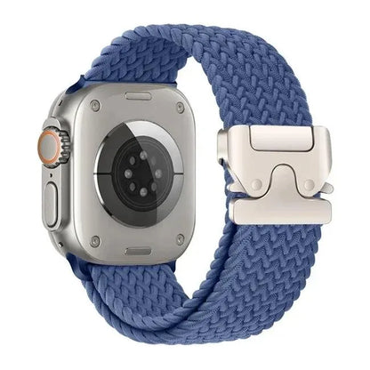 Nylon Solo Loop Bracelet for Apple Watch 46mm 44mm 45mm 42mm 40mm 38mm 41mm Ultra2 49mm iWatch Series 10 9 SE 8 7 6 5 4