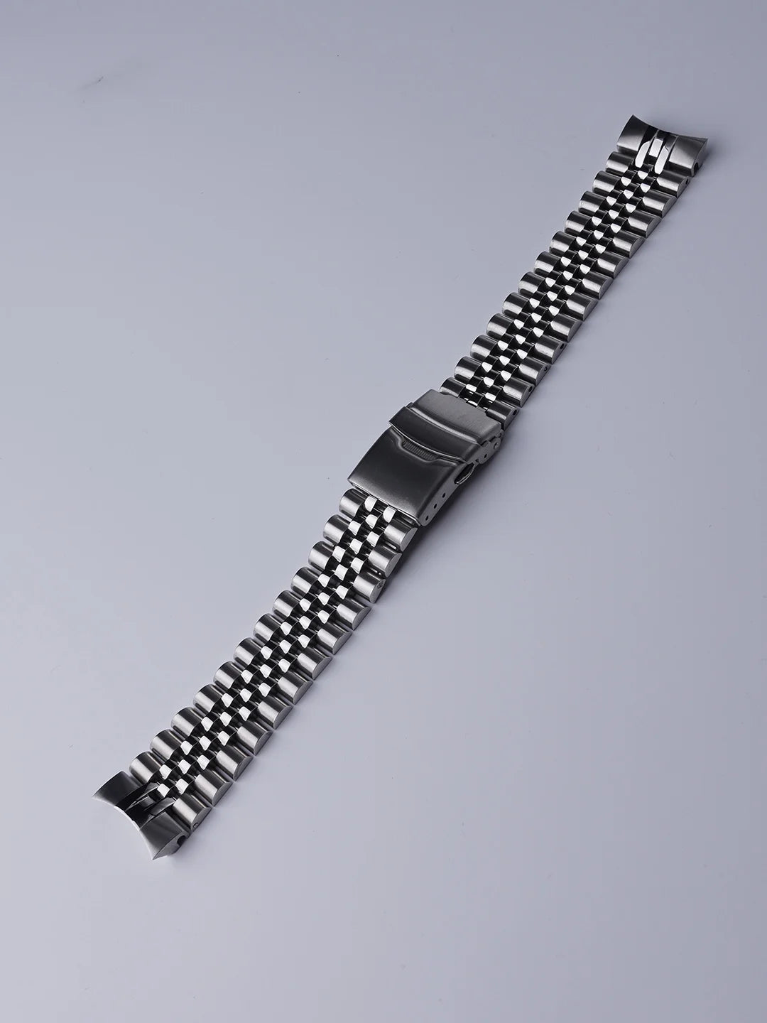 Rolamy-Cinturino per orologio in acciaio inossidabile massiccio SION L, estremità curva, design Jubilee, modelli SeATM Alpinist eventuali B115 117 121 SARB013 e 17, 20mm