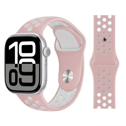 Bracelet en Silicone pour bracelets de montre Apple 46mm 44mm 45mm 40mm 41mm 42mm, Bracelet de Sport Correa iWatch série 11 10 9 SE 8 7 6 5