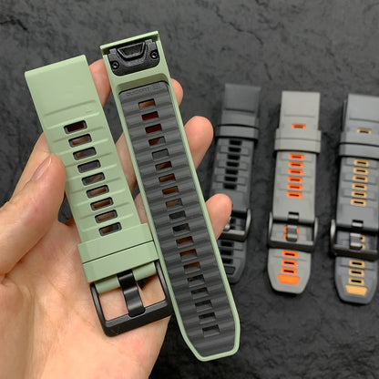 Bracelet en silicone QuickFit 22mm 26mm pour Garmin Fenix 8Pro 7 7X 6X Pro 5X Plus Epix Gen2 Enduro 3 2, bracelet de montre souple à libération rapide