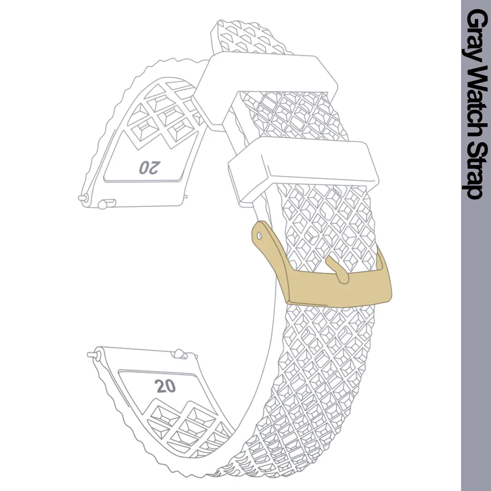Cinturino per orologio Rapide Premium in gomma a nido d'ape - Universale