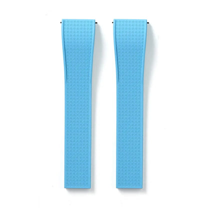 Bracelet montre Racing / Aviateur en caoutchouc Premium - Rapide, Boucle Déployante - A Découper