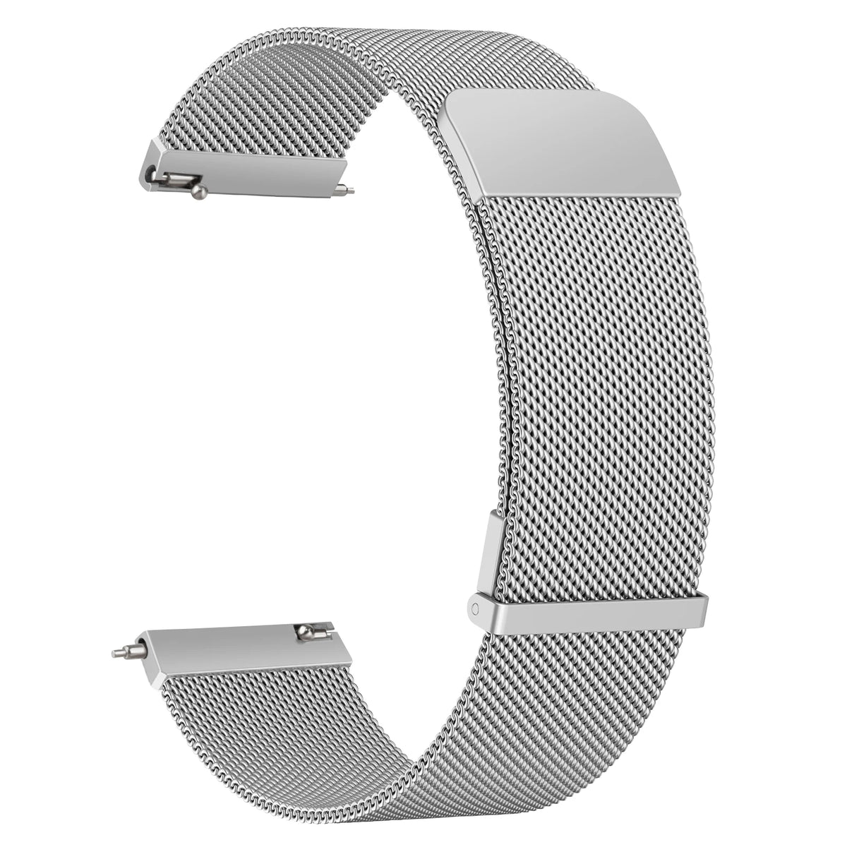 Bande magnétique milanaise 20mm pour Bracelet de musique Garmin Vivoactive 6 5 3 pour Bracelet Garmin Venu Sq 2 Plus/Forerunner 55/165/245/645