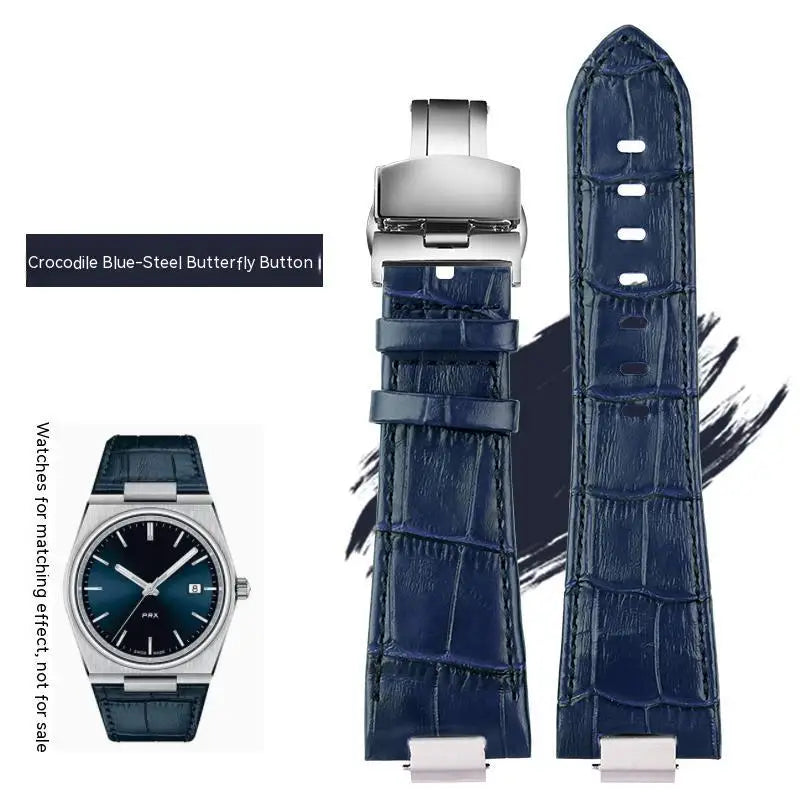 Pour Tissot 1853 Super Player PRX série T137.410/T137.407 bracelet de montre en cuir véritable T137 bracelet de montre en cuir surélevé pour hommes 12mm