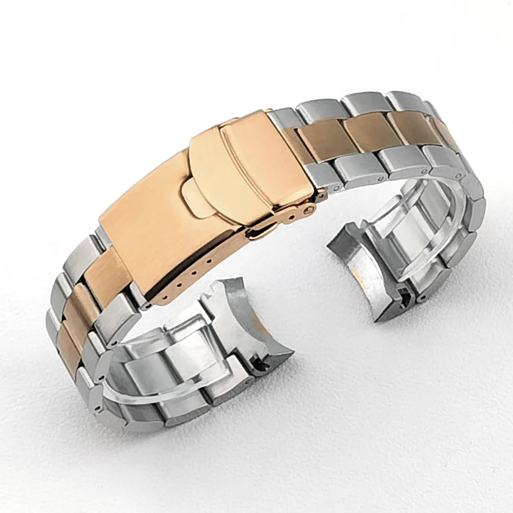 Men's Solid Stainless Steel Sport Bracelet, 22mm, SRPD SKX007/SKX009 SRPD63K1, Jubilee Curved End Bracelet