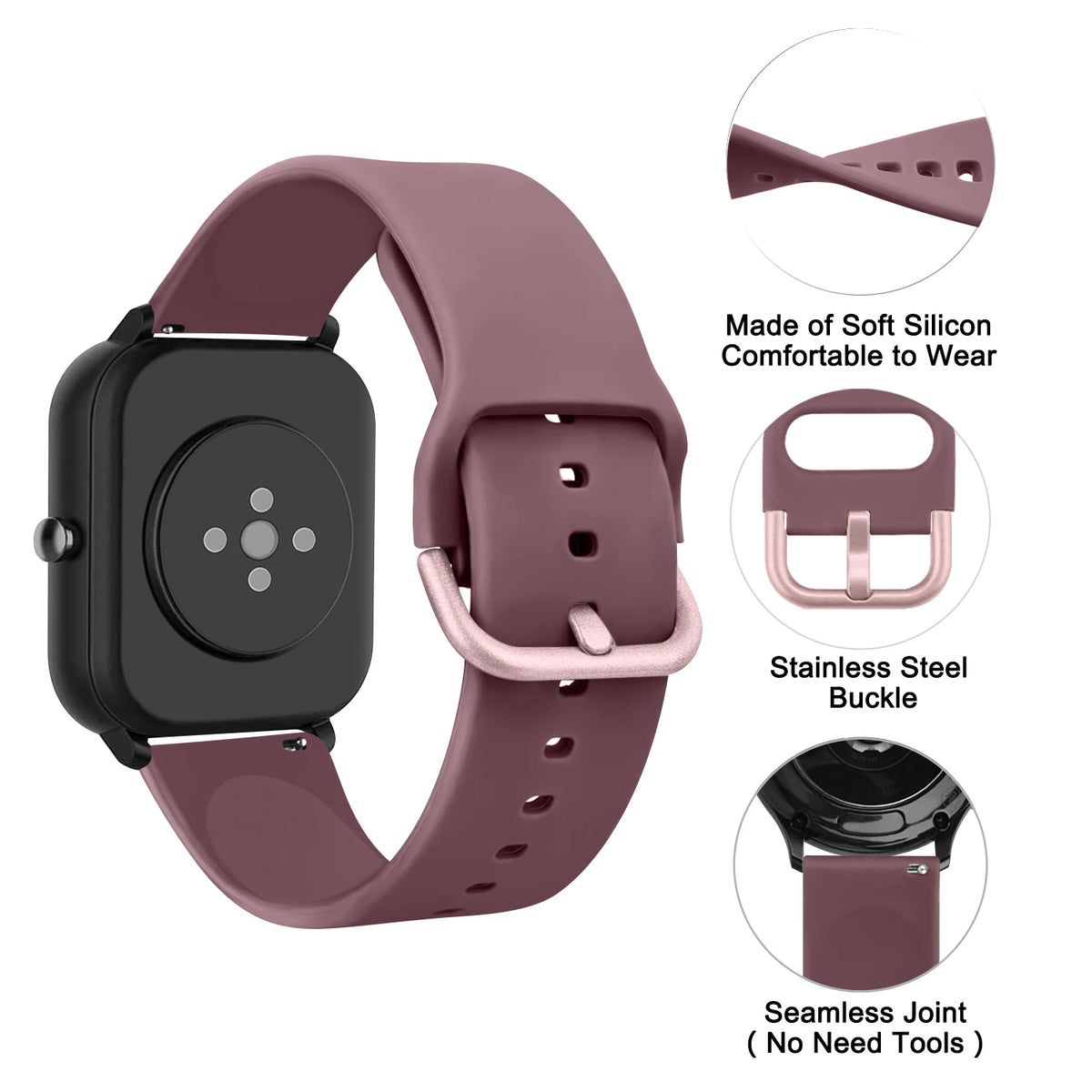 Bracelet 20/22mm pour Amazfit GTS 2 4 Mini/GTS 3/GTS 2e/Bip 3 Pro/Bip U Pro/Bip S Lite, bracelet de montre pour Amazfit GTR 3 Pro/GTR 2 4