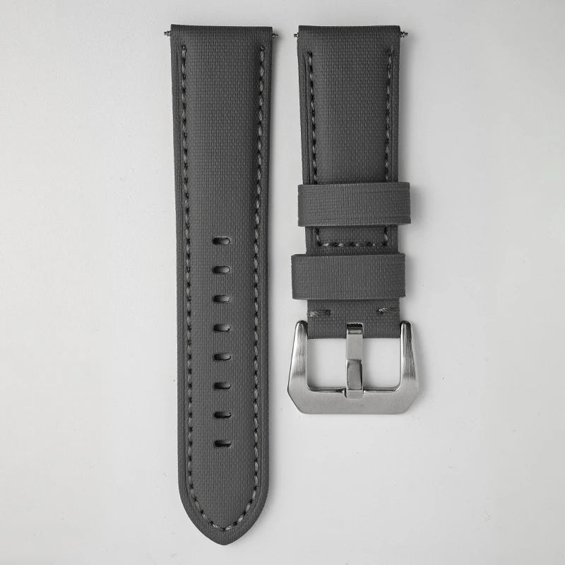 Bracelet de montre en toile et Nylon pour hommes, 22mm 24mm 26mm, pour Panerai LUMINOR DUE 1950 SUBMERSIBLE PAM bleu vert noir, en cuir de vache souple