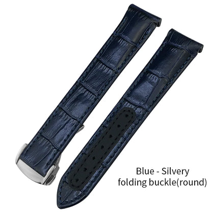 Genuine Cowhide Leather Watch Strap, 19mm 20mm 21mm, for Omega Seamaster 300 DE VILLE AT150 Moonswatch, Calfskin Watch Band