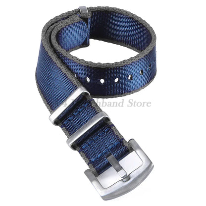 18mm 20mm 22mm Soft Nylon Strap Military Watchband for Samsung Galaxy Nylon Strap for Omega Seamaster 007