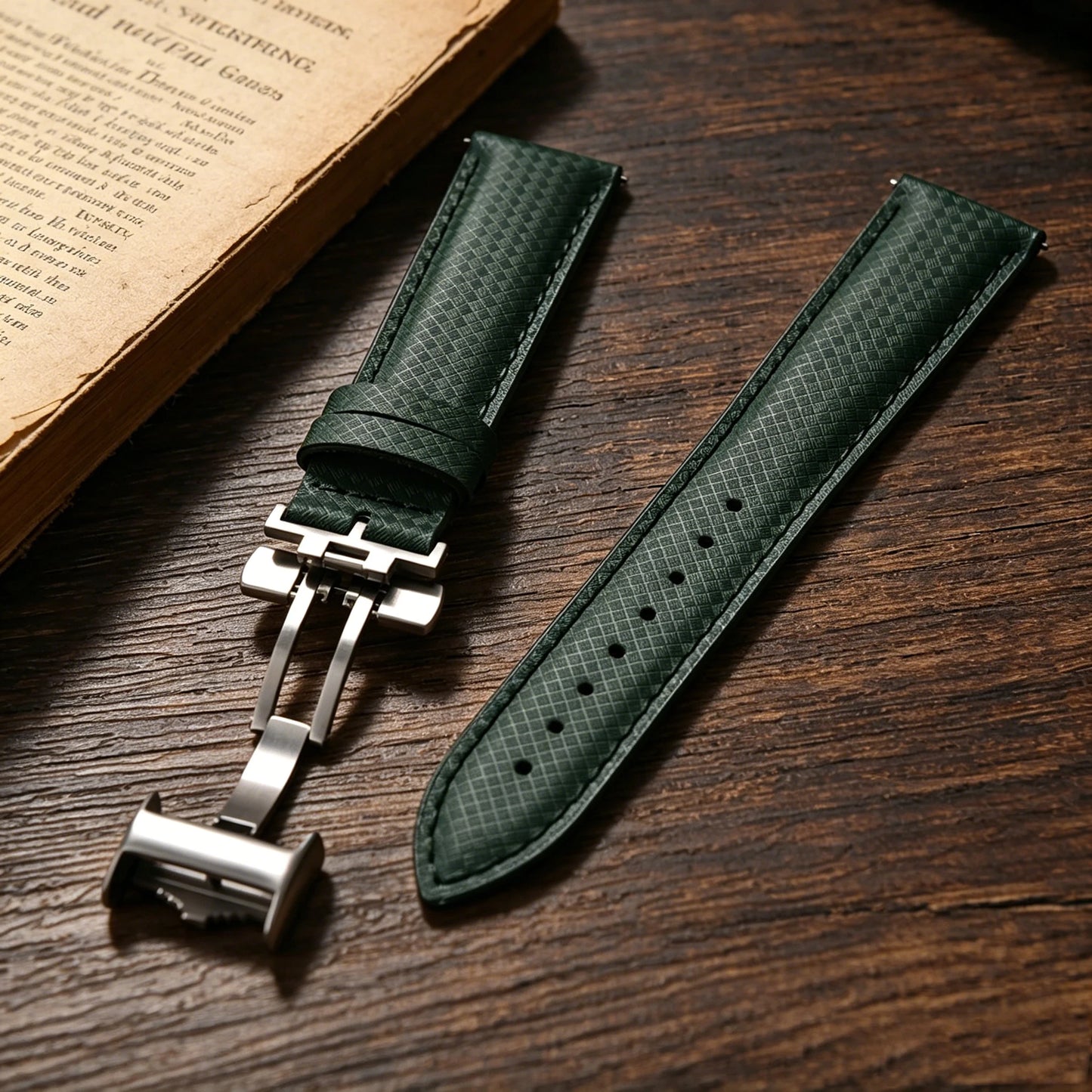 Cinturino per orologio in gomma FKM 18 19 20 22 mm, cinturino pieghevole in tela, a sgancio rapido, cinturino a farfalla in pelle per uomo Omega Moonswatch IWC