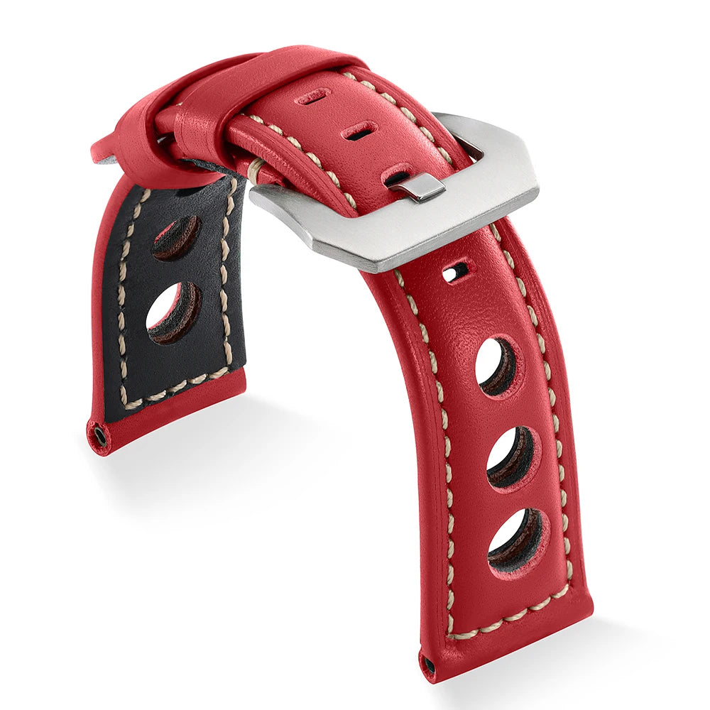 Bracelets de montre en cuir véritable 20mm 22mm 24mm 26mm, noir, bleu, marron, vintage, pour femmes et hommes