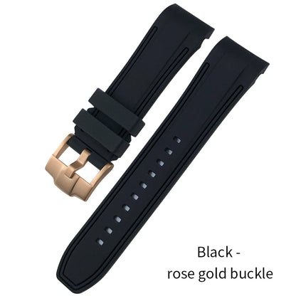 Bracelet de montre en caoutchouc à extrémités courbes de haute qualité, 24mm, pour DIESEL ON 57mm, surdimensionné, DZ7395, DZ7396, DZ7370, DZ7333, bracelet de montre pour hommes