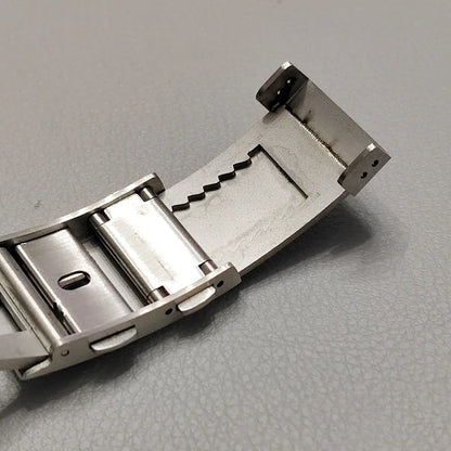 Пряжка из цельной нержавеющей стали 316L для застежки Seiko 18 мм 20 мм 22 мм, двойная кнопка блокировки, роскошная пряжка для дайверских часов, металлические аксессуары для часов
