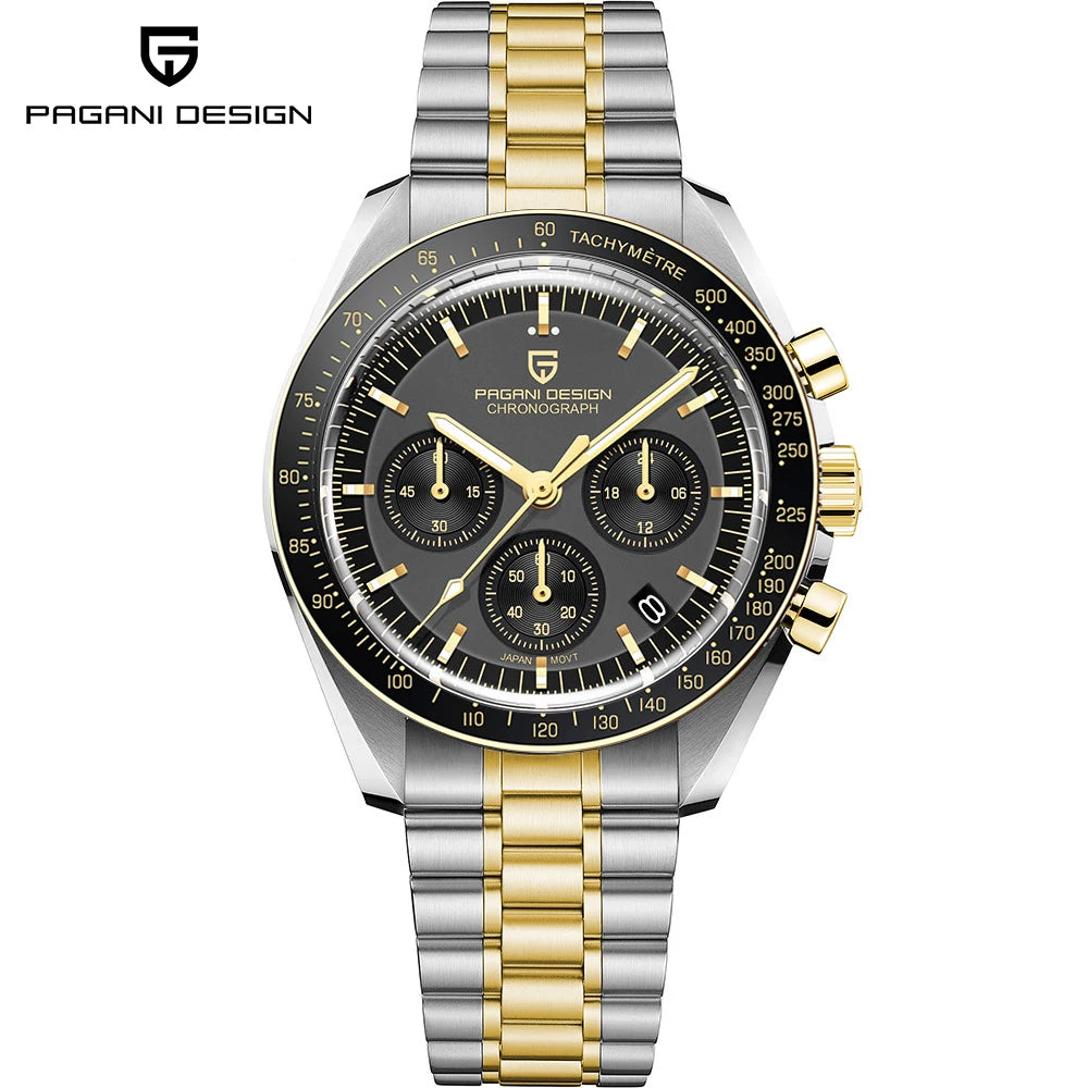 Orologio da uomo Moon 40mm con cronografo al quarzo - PAGANI DS N Tribute CK2998 Retro Sport