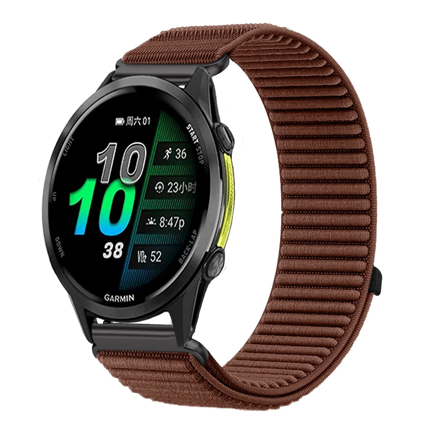 Bracelet en Nylon pour Garmin Forerunner 970 570 47/42mm 965 265 165 55 Venu 4 45/41mm, Garmin Active 6 5 Correa, 18mm 20mm 22mm