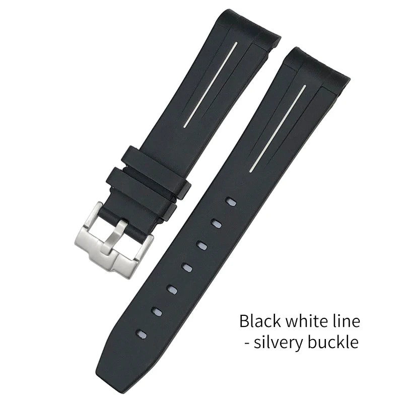 Bracelet de montre pour Rolex Submariner en caoutchouc - Premium