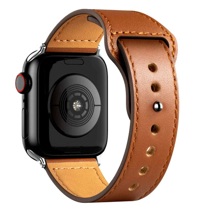 Cinturino in pelle per Apple Watch, Ultra 3, 49mm, 46mm/42mm, 41mm/45mm, 44mm, 40mm, iWatch serie 11 10 9 8 7 4 5 6 se