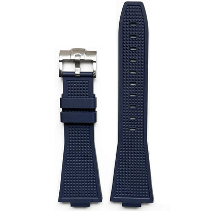 FKM Bracelet for Tissot PRX T137.407/T137.410 Super Player 40mm Convex Fluororubber Quick Release Watch Strap 12mm