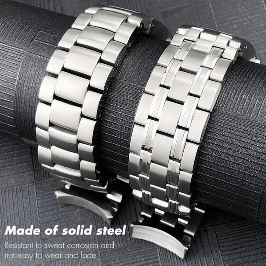 Cinturino per orologio in acciaio inossidabile per Omega Seamaster Planet Ocean, bracciale in argento massiccio, accessori per cinturino, 20mm, 600, 22mm, SION L