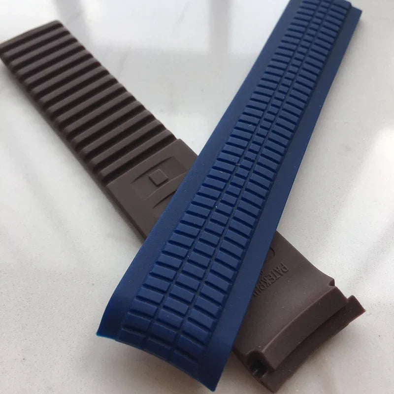 Bracelet de montre 21mm pour Patek Philippe Aquanaut série 5164/5167, étanche, Anti-poussière, en caoutchouc, en Silicone, sans Logo