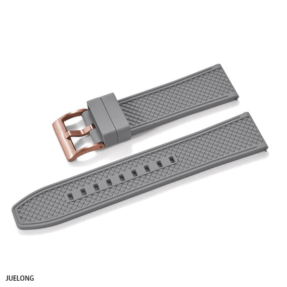 2025 NewFKM Bracelet de montre en caoutchouc 18 mm/20 mm/22 mm/24 mm |   Sangle de plongée à dégagement rapide, étanche, Anti-allergie, pour Seiko/Citizen/Garmin