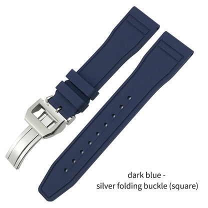 Cinturino per orologio in caucciù fluorurato naturale impermeabile di alta qualità per IWC Big Pilot's TOP GUN 20 mm 21 mm 22 mm FKM