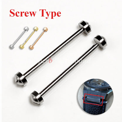 Kit de maillons de tige de vis de montre, tige de Tube de vis de montre à visser pour Bracelet de montre en cuir, fermoir à broche, réparation de Bracelet 14 16 18 20 22mm