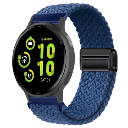 Bracelet magnétique en Nylon, 20mm 22mm, pour Garmin Forerunner 970 570 165 55 965 265/Venu 3, Bracelet de sport Garmin Active 6 5 Correa