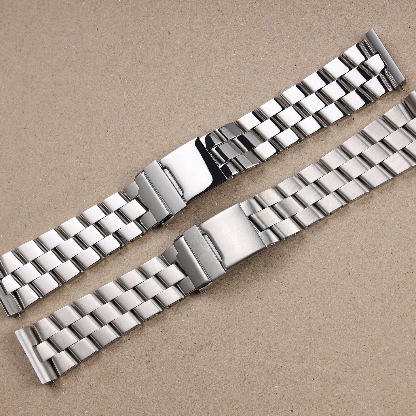 Cinturino per orologio in acciaio inossidabile massiccio spazzolato lucido argento 24mm per Breitling Super Ocean Avenger, bracciale in metallo da uomo