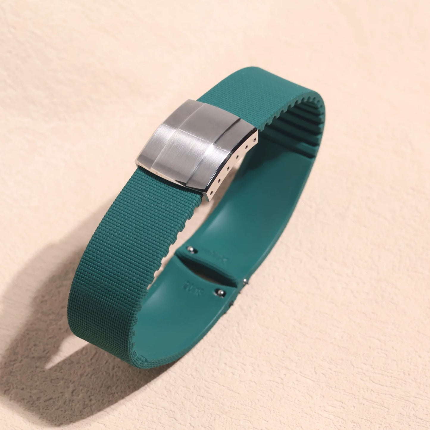 Bracelet de montre en caoutchouc FKM CTS Premium 20 mm 21 mm 22 mm, extrémité incurvée universelle, attache rapide, pour Omega, pour Tudor, boucle papillon