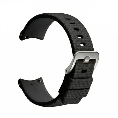 New Curved End Rubber Watch Bands 20mm, Military Watch Strap 21mm 22mm, FKM Watch Straps for Omega Swatch Men