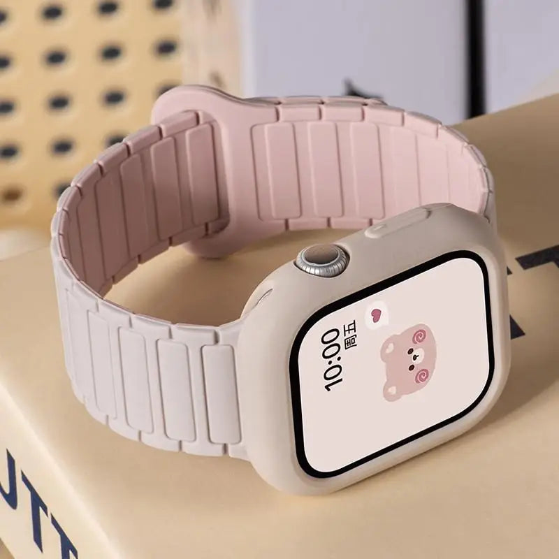 Magnetic loop + silicone case + adjustment tool for Honor Choice ROSSINI 2i smartwatch strap