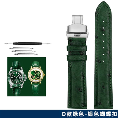 Green butterfly watch strap, 12mm, 14mm, 16mm, 18mm, 20mm, 22mm, high quality, casual, business, watch strap, watch accessories