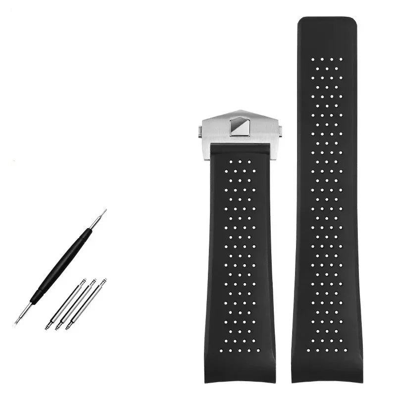 Bracelet de montre caoutchouc pour TAG Heuer Grand Carrera et autres