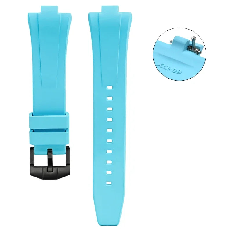 Bracelet en caoutchouc fluoré pour Citizen NJ0150 NJ0151 0155, boucle en acier inoxydable, libération rapide, FKM Sport, étanche, 9mm