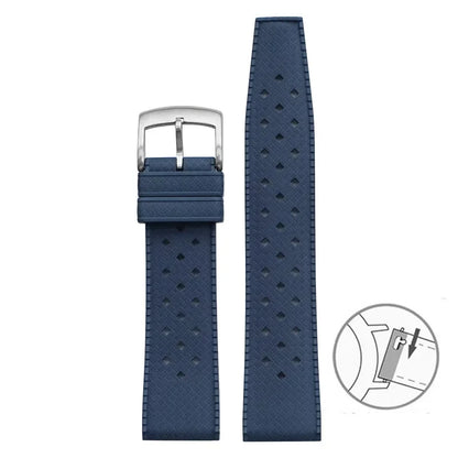 Bracelet de montre en caoutchouc fluoré, 20mm 22mm, libération rapide, Sport, étanche, FKM, pour hommes et femmes, bracelet de remplacement pour Seiko pour Citizen