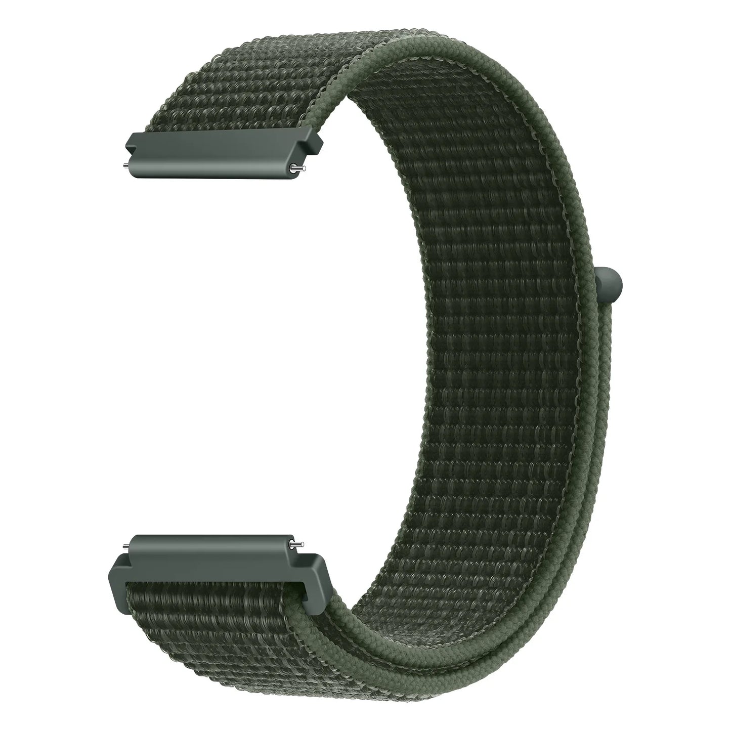 Bracelet à boucle en Nylon pour Amazfit Bip 6/5/GTS 4/3/2/2e/Mini/GTR 42mm/47mm/GTR 4/3 Pro Sport, 20mm/22mm, 2 bandes
