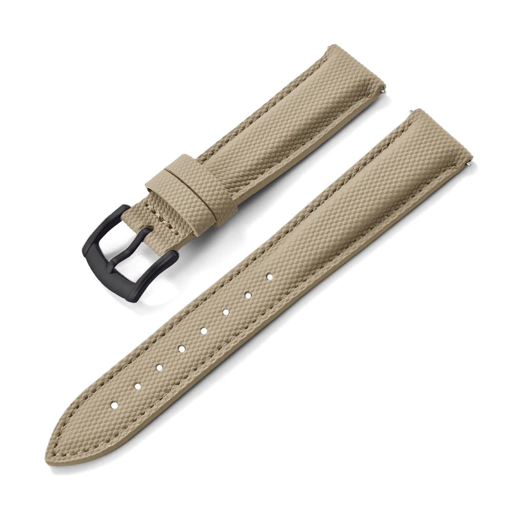 Bracelet de montre en tissu Nylon et Cuir - Universel