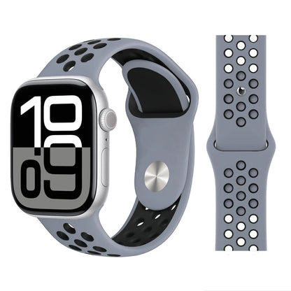 Bracelet en Silicone pour bracelets de montre Apple 46mm 44mm 45mm 40mm 41mm 42mm, Bracelet de Sport Correa iWatch série 11 10 9 SE 8 7 6 5