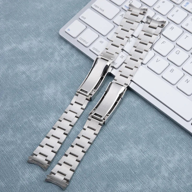 Bracelet de montre en acier inoxydable 316L de qualité 20mm, avec boucle Glidelock, pour bracelet Rolex Submariner GMT