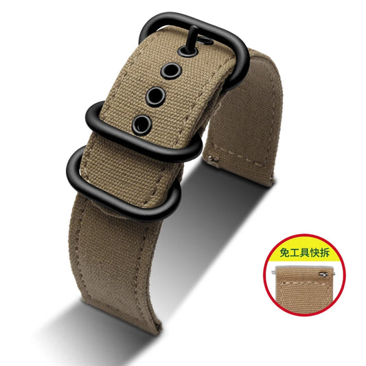Cinturino in Nylon impermeabile per orologio da uomo per Timex Tissot Speed Hamilton 18mm 20mm 22mm 24mm