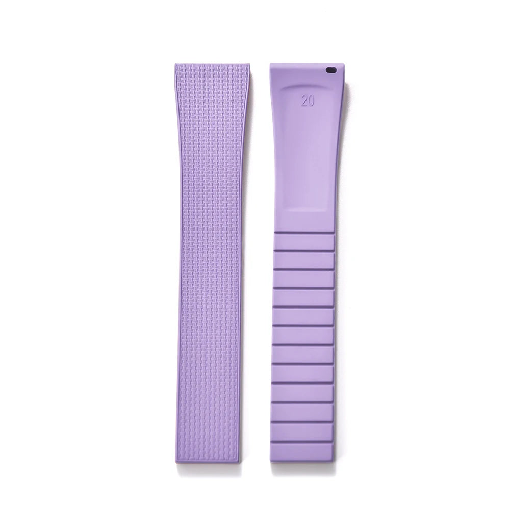 Original Stripess CTS FKM 20mm rubber watch strap for d-elug FKM CTS quick release watch strap silver butterfly buckle cut to size