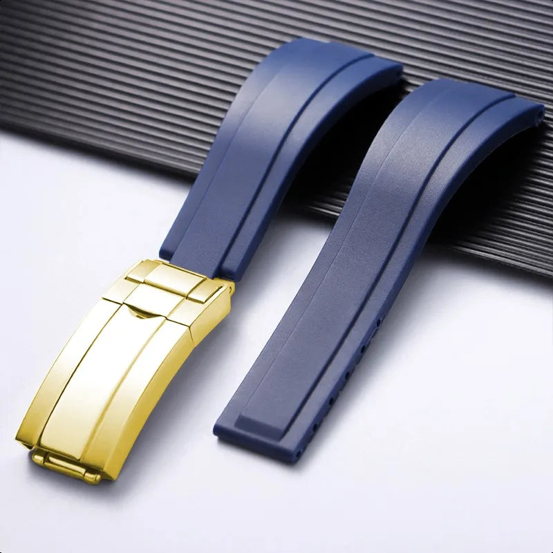 For Rolex 20mm Silicone Strap for Rolex Water Ghost Daytona Submariner, Rubber Silicone Watch Strap, Waterproof Bracelet