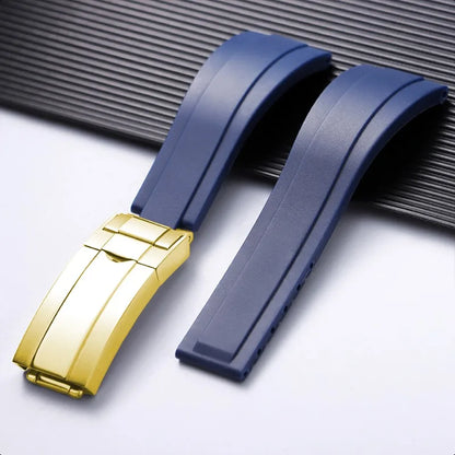 For Rolex 20mm Silicone Strap for Rolex Water Ghost Daytona Submariner, Rubber Silicone Watch Strap, Waterproof Bracelet