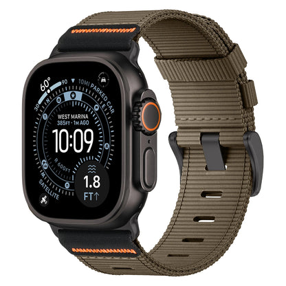 Nylon strap for Apple Watch, compatible with sizes 46mm, 42mm, 45mm, 44mm, 41mm, 40mm, 49mm, for iWatch Series 11, 10, 9, 8, SE, 7, 6, 5, Ultra, 3, 2